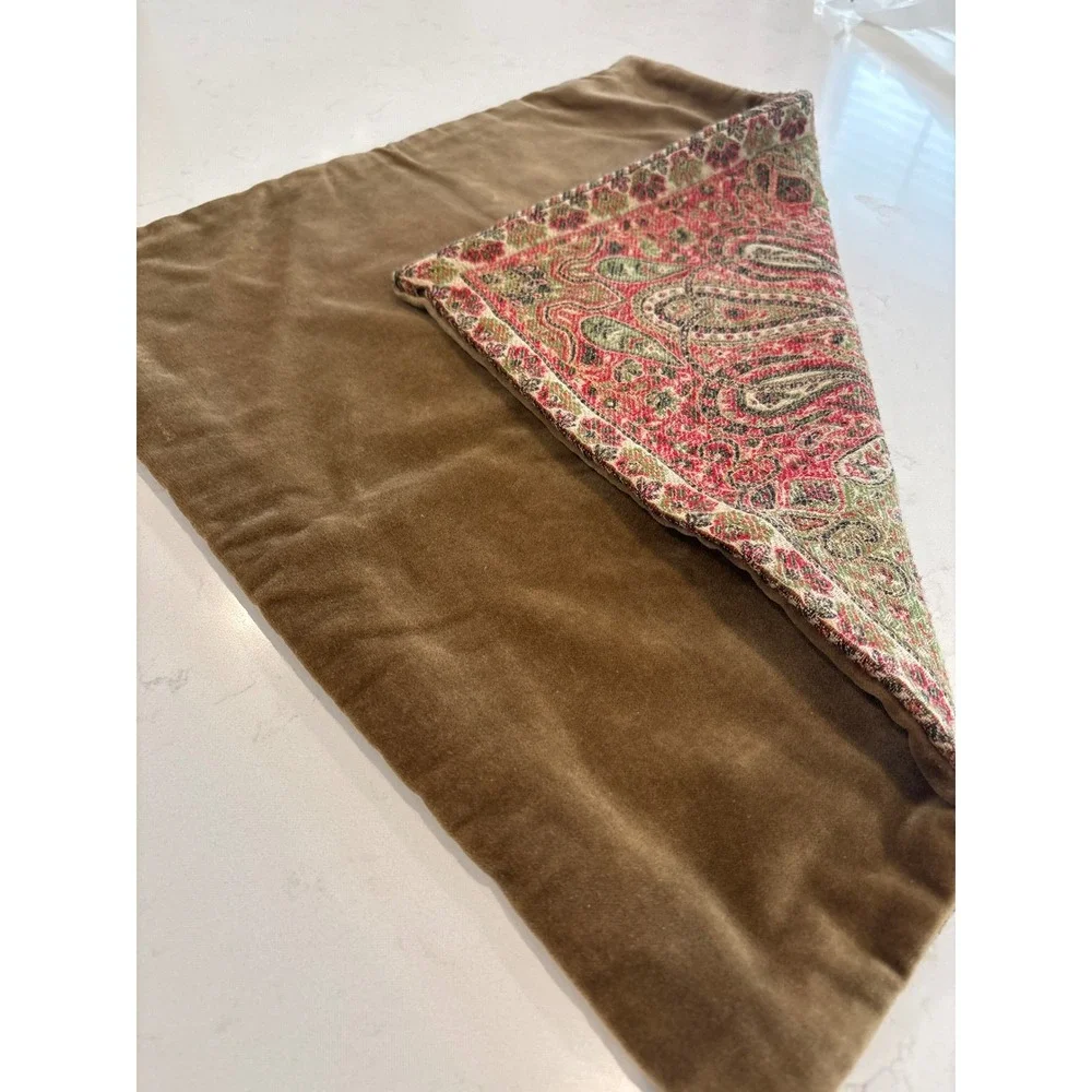 Pottery Barn Paisley Wool Blend Pillow Covers Set of 2 18x18 Boho Beautiful - Picture 6 of 7